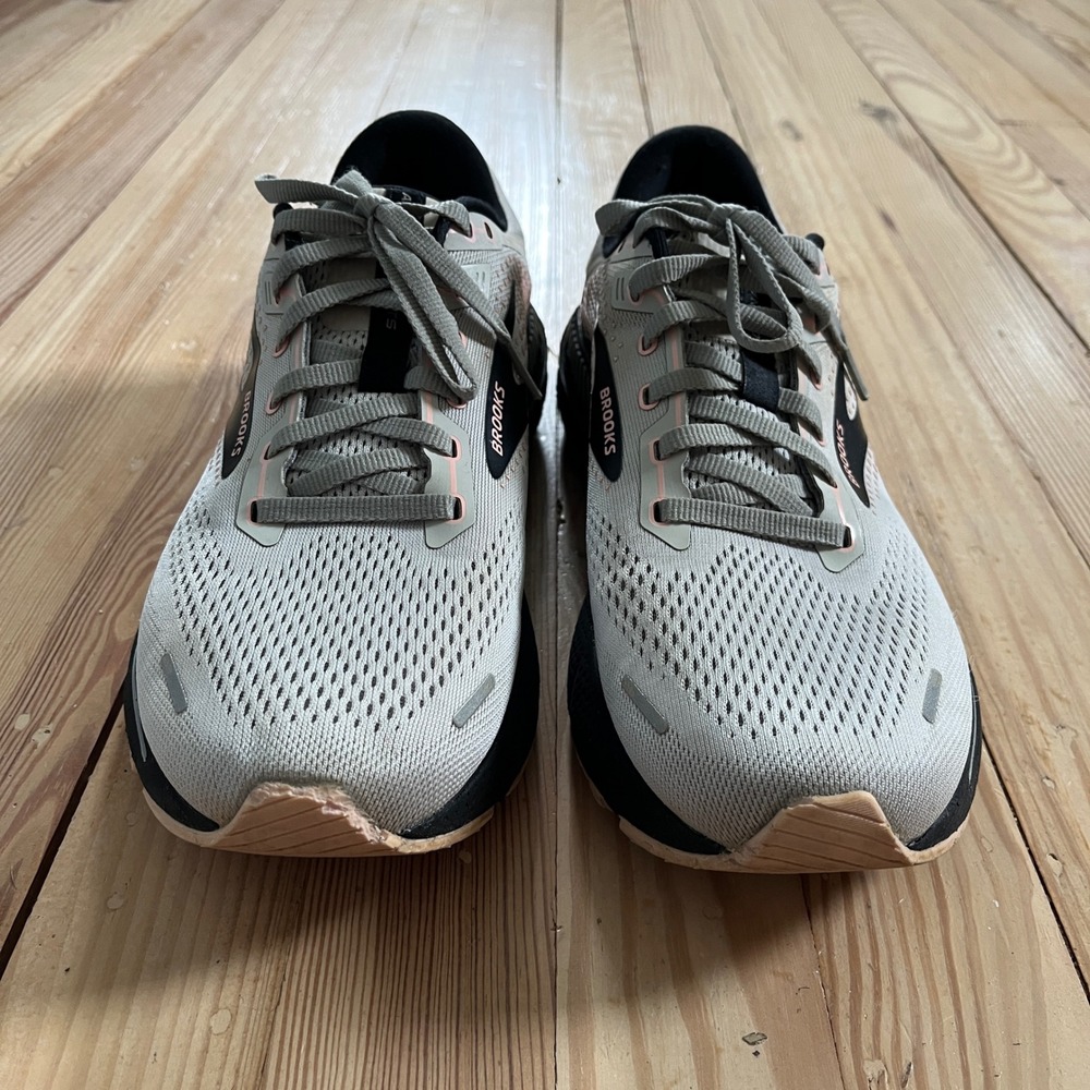 Brooks Adrenaline GTS 22 Womens Running Shoes Size 11 Oyster Alloy 1203531B035 - Picture 2 of 8